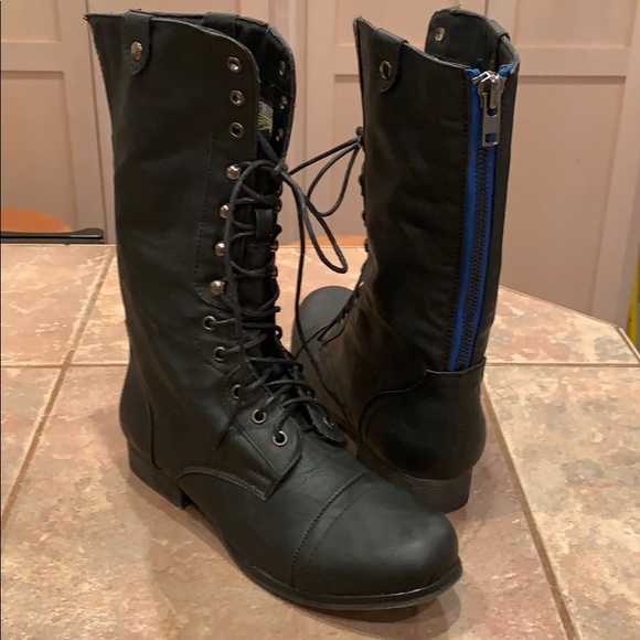 madden girl tall black boots